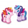 UNICORNI modella e dipingi 3d GLITTER kit artistico 4M con pennello e COLORI età 5+ 4M - 4