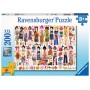 PUZZLE 200 PEZZI XXL grandi AMICHE E FIORI ravensburger 49 X 36 CM età 8+ Ravensburger - 1