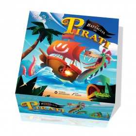 LA BATTAGLIA DEI PIRATI creativamente IN ITALIANO gioco da tavolo CANNONE DI LEGNO età 6+ Creativamente - 1
