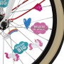 DECORAZIONI PER I RAGGI DELLA BICICLETTA set di 30 pezzi UNICORNI in plastica LEGAMI pimp your bike Legami - 2