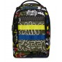 TROLLEY JACK seven FLUO BELTS due ruote 2WD vol 34 litri NASTRI GIALLO E BLU scuola ZAINO staccabile 3 IN 1 SEVEN - 8