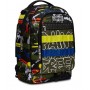 TROLLEY JACK seven FLUO BELTS due ruote 2WD vol 34 litri NASTRI GIALLO E BLU scuola ZAINO staccabile 3 IN 1 SEVEN - 9