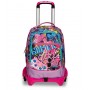 TROLLEY JACK seven SJ GANG tre ruote 3WD vol 34 litri GLEAMLED scuola GIRL staccabile 3 IN 1 zaino SEVEN - 1