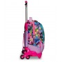 TROLLEY JACK seven SJ GANG tre ruote 3WD vol 34 litri GLEAMLED scuola GIRL staccabile 3 IN 1 zaino SEVEN - 4