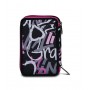 ASTUCCIO scuola 3 ZIP seven TRIPLO SCOMPARTO pencil case CHULKY tre piani NERO ROSA completo SEVEN - 7