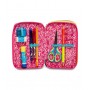 ASTUCCIO scuola 3 ZIP seven SJ GANG triplo scomparto CLACK IT completo GIRL pencil case PRADIPO tre piani SEVEN - 3
