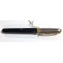PENNA STILOGRAFICA in cofanetto SHEAFFER in metallo CHIUSURA CLICK argentato nero oro - 1