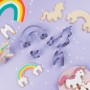 KIT PER BISCOTTI puzzle da mangiare UNICORNI 3D in acciaio inossidabile CHEFCLUB cucina KIDS formine MAGIC età 4+ CHEFCLUB - 5