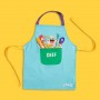 GREMBIULE per bambini BLU in cotone 100% CHEFCLUB cucina KIDS età 4+ CHEFCLUB - 4