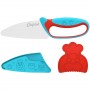 COLTELLO BABY CHEF per bambini BLU E ROSSO acciaio inossidabile CHEFCLUB cucina KIDS età 7+ CHEFCLUB - 2