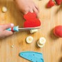 COLTELLO BABY CHEF per bambini BLU E ROSSO acciaio inossidabile CHEFCLUB cucina KIDS età 7+ CHEFCLUB - 3