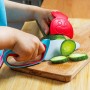 COLTELLO BABY CHEF per bambini BLU E ROSSO acciaio inossidabile CHEFCLUB cucina KIDS età 7+ CHEFCLUB - 4