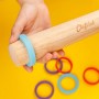 MATTARELLO REGOLABILE in legno CON 3 SPESSORI IN SILICONE per bambini CHEFCLUB cucina KIDS età 4+ CHEFCLUB - 4