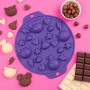 STAMPI ASSORTITI in silicone PER CIOCCOLATINI chocolate factory CON 12 FORME per bambini CHEFCLUB cucina KIDS età 4+ CHEFCLUB - 