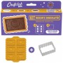 KIT PER BISCOTTI AL CIOCCOLATO in silicone e metallo CON 6 FORME E 1 STAMPO per bambini CHEFCLUB cucina KIDS età 4+ CHEFCLUB - 2