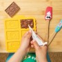KIT PER BISCOTTI AL CIOCCOLATO in silicone e metallo CON 6 FORME E 1 STAMPO per bambini CHEFCLUB cucina KIDS età 4+ CHEFCLUB - 3