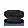 ASTUCCIO eastpak OVAL SINGLE portapenne POWDER PILOT con zip BLU tinta unita EASTPAK - 3