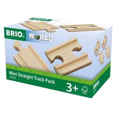 SET DI BINARI MINI DRITTI ferrovia BRIO world STRAIGHT TRACK PACK trenino 33393 età 3+ BRIO - 1