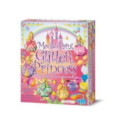 MODELLA COLORA PRINCIPESSE LUCCICANTI kit 4M colora figure in gesso 8+ GLITTER