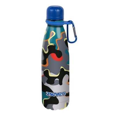 BORRACCIA in acciaio inox 304 SEVEN bottle TENUTA STAGNA 500 ml FANTASY CAMO caldo e freddo SEVEN - 1