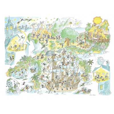 PUZZLE le formiche di fabio vettori OLIMPIADI made in italy 1080 PEZZI FABIO VETTORI - 1