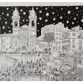 PUZZLE le formiche di fabio vettori ROMA IN BIANCO E NERO made in italy 1080 PEZZI FABIO VETTORI - 1