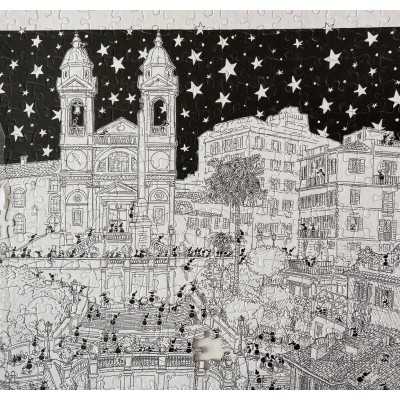 PUZZLE le formiche di fabio vettori ROMA IN BIANCO E NERO made in italy 1080 PEZZI FABIO VETTORI - 1
