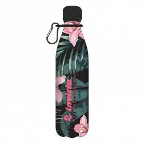 BORRACCIA in acciaio inox 304 di INVICTA bottle TENUTA STAGNA 500 ml FANTASY HIBISCUS caldo e freddo Invicta - 1