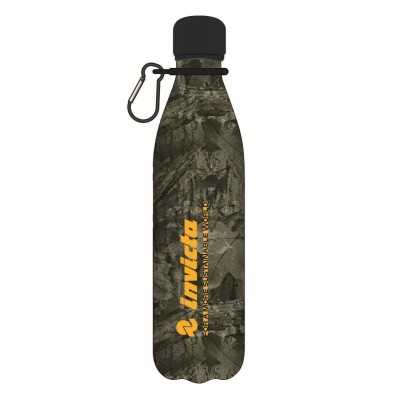 BORRACCIA in acciaio inox 304 di INVICTA bottle TENUTA STAGNA 500 ml FANTASY FOGLIE caldo e freddo Invicta - 1