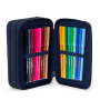 ASTUCCIO maxi 3 ZIP scuola ERGOBAG triplo WINTERWONBEARLAND materiale riciclato BLU Ergobag - 4