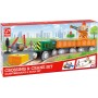SET ferrovia PASSAGGIO A LIVELLO E GRU trenino TRENO in legno HAPE gioco E3732 età 3+ Hape - 5