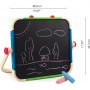 STUDIO D'ARTE PORTATILE Lavagna bianca e nera HAPE età 3+ magnetica DOUBLE FACE Hape - 4