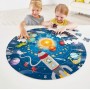 PUZZLE + GIOCO 2 in 1 SISTEMA SOLARE poster double face 102 PEZZI sole led HAPE pianeti E1625 età 5+ Hape - 2