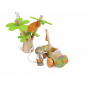 SET AUTO A ENERGIA SOLARE tree planting ecar HAPE bradipo aria IN BAMBOO green planet explorers E3417 età 3+ Hape - 3