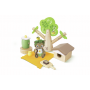 PIC NIC DELLE API honey bees picnic HAPE penny IN BAMBOO green planet explorers E3415 età 3+ Hape - 7