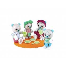 FAMIGLIA DI ORSI POLARI polar bear family HAPE con accessori IN BAMBOO green planet explorers E3529 età 3+ Hape - 1