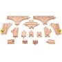 SET ESPANSIONE BINARI AVANZATO track expansion pack HAPE ferrovia in legno E3733 età 3+ Hape - 3
