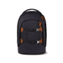 ZAINO scuola SATCH PACK ergonomico NORDIC GREY materiale riciclato GRIGIO SCURO con inserti in pelle Satch - 1