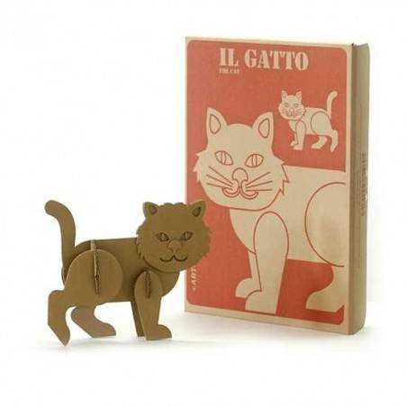 Libro Simba GATTO da COSTRUIRE COLORARE cartone 28 Magic World GUT Made in Italy