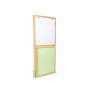 LAVAGNA IN BAMBU bamboo HAPE altezza regolabile E2001 double face 3 IN 1 multiattività CON FOGLI E GESSI età 3+ Hape - 1