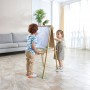 LAVAGNA IN BAMBU bamboo HAPE altezza regolabile E2001 double face 3 IN 1 multiattività CON FOGLI E GESSI età 3+ Hape - 4