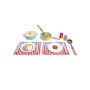 CUOCI E SERVI little chef cooking & serve play set HAPE in legno plastica e stoffa E3208 età 2+ Hape - 1