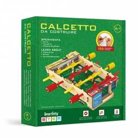 CALCETTO da costruire IN LEGNO ad incastro SMARTIVITY kit scientifico 155 PEZZI età 6+ - 1