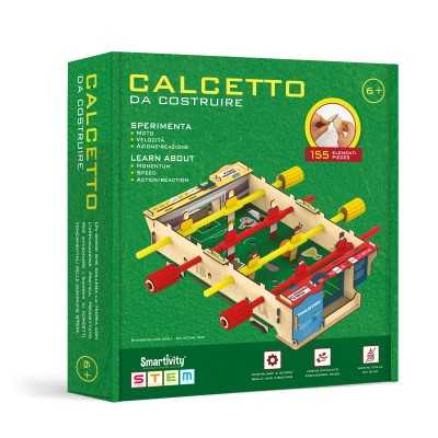 CALCETTO da costruire IN LEGNO ad incastro SMARTIVITY kit scientifico 155 PEZZI età 6+ - 1
