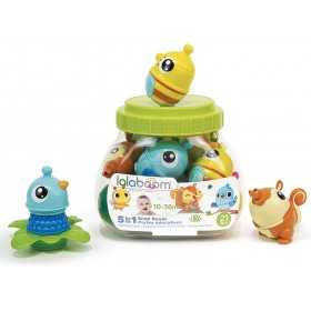 PERLE E ANIMALI gioco LALABOOM in plastica speciale 21 PEZZI attività SET età 10 mesi + lalaboom - 1
