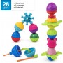 BORSA DI PERLE E ACCESSORI gioco LALABOOM in plastica speciale 28 PEZZI attività SET età 10 mesi + lalaboom - 2