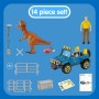 VEICOLO 4X4 CON DINOSAURO e accessori SCHLEICH miniature in resina DINOSAURS set 41464 età 5+ Schleich - 11