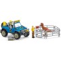 VEICOLO 4X4 CON DINOSAURO e accessori SCHLEICH miniature in resina DINOSAURS set 41464 età 5+ Schleich - 2