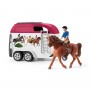 AVVENTURA CON AUTO E RIMORCHIO CAVALLI miniature in resina SCHLEICH set HORSE CLUB 42535 età 5+ Schleich - 7
