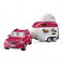 AVVENTURA CON AUTO E RIMORCHIO CAVALLI miniature in resina SCHLEICH set HORSE CLUB 42535 età 5+ Schleich - 3